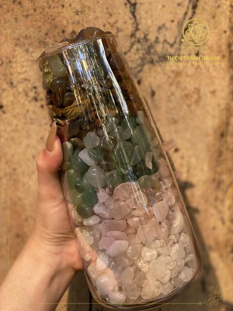 BÌNH THẠCH ANH NGŨ SẮC TĂNG TRƯỞNG LINH KHÍ- THIỆN THÀNH GROUP