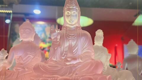 TƯỢNG QUAN THẾ ÂM BỒ TÁT NGỌC LƯU LY HỒNG - THIỆN THÀNH GROUP